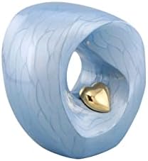 Passage of Heaven Adult Cremation Urn - Sky Blue Gold