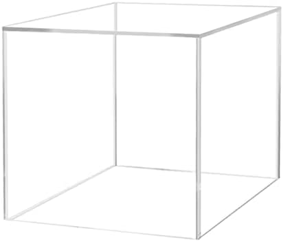 9 Inch Acrylic Display Riser Box No Lid One Side Open