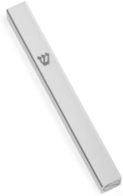 Aluminium Mezuzah Case White Weatherproof Adhesive Back