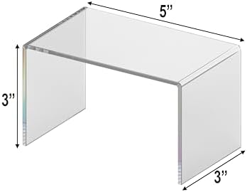 Clear Ad Plastics Acrylic Display Risers 2-Pack