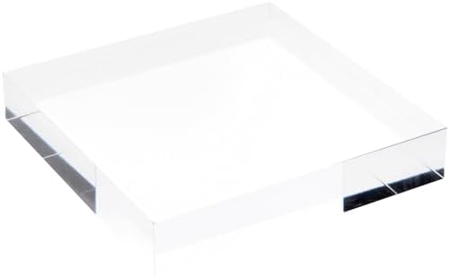 Plymor Clear Acrylic Display Block 1x5x5 Inches