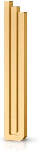 Ga Luxury Judaica Mezuzah Case Gold Aluminum 7 Inch Shin Shape