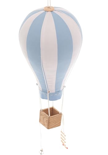 Hot Air Balloon Airplane Baby Blue Ceiling Mobile
