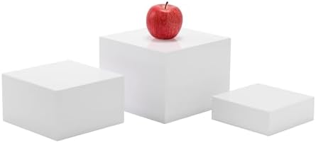 Glossy White Acrylic Buffet Risers Set