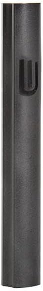 15 cm Aluminum Mezuzah Cover with Printed Shin Black 1