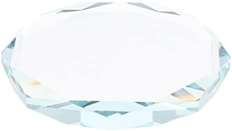 ARTIBETTER Round Crystal Glass Display Riser Base