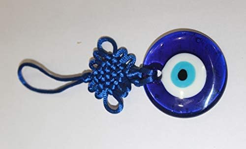 IS4A Evil Eye Protection Talisman - 6 inch Glass Amulet