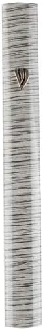 My Daily Styles Gray Pattern Mezuzah Case with Self-Stick Tape 5 inch