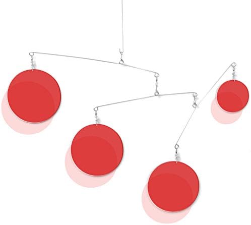 The Luscious Clear Red - Mid Century Modern Hanging Mobile