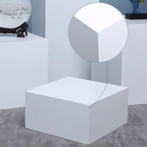 Square Display Riser Stand - 80x80x30 cm White