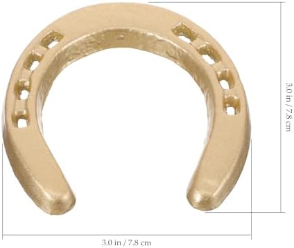 Garneck Cast Iron Horseshoe Wall Decor Gold