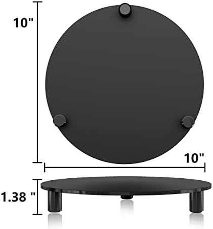 Modern Acrylic Display Riser 10 Inch 2-Pack Black