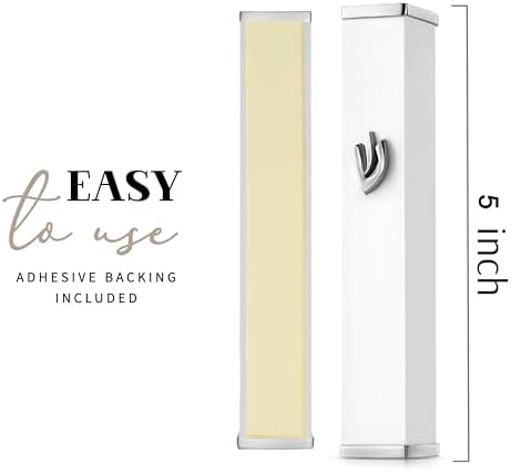 SURI Modern Mezuzah with Adhesive for Easy Install