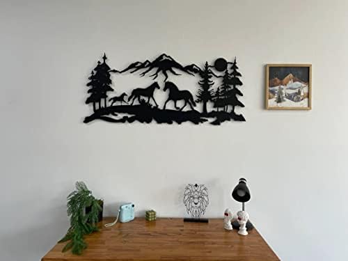 DEKADRON Metal Wall Decor Horse Family