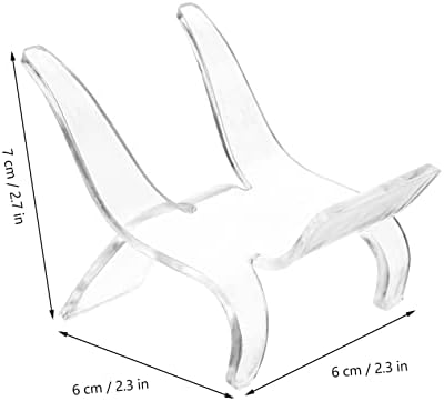 10pcs Clear Acrylic Display Stands for Stones Minerals Collectibles