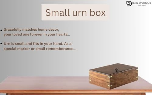 Handmade Rosewood Cremation Urn for Human Ashes