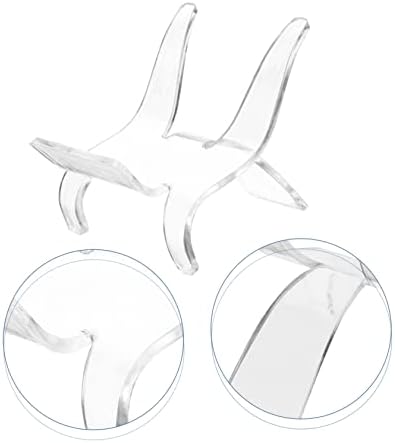 10pcs Clear Acrylic Display Stands for Stones Minerals Collectibles