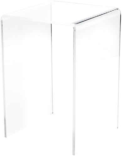 Plymor Clear Acrylic Vertical Square Display Riser