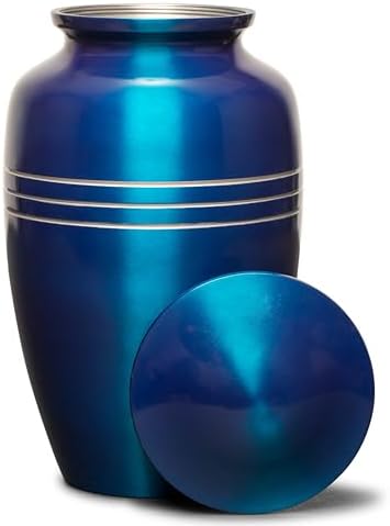 Eternal Harmony Large Urn for Ashes 7x11 Blue