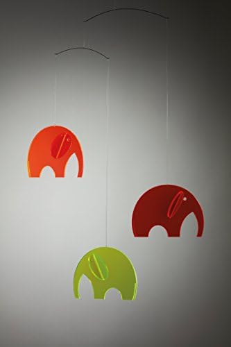 Elephant Plexi Hanging Mobile - 24 Inches Handmade