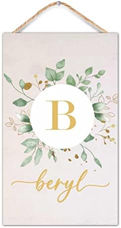 WengBeauty Custom Wood Last Name Sign Wedding Gift