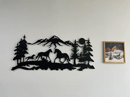 DEKADRON Metal Wall Decor Horse Family