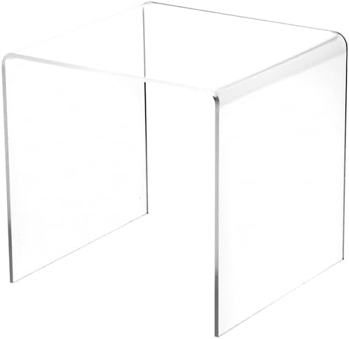 Plymor Clear Acrylic Square Display Riser 6x6x6