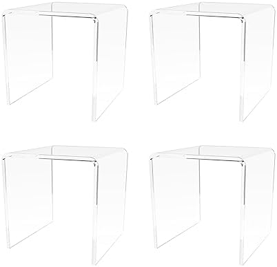 Marketing Holders 4 Pack Acrylic Riser Display Stand