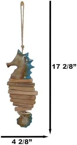 Ebros Gift Nautical Seahorse Wall Mobiles Set of 2
