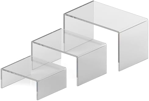Clear Ad Plastics Acrylic Display Risers 2-Pack