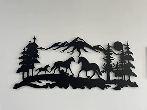 DEKADRON Metal Wall Decor Horse Family