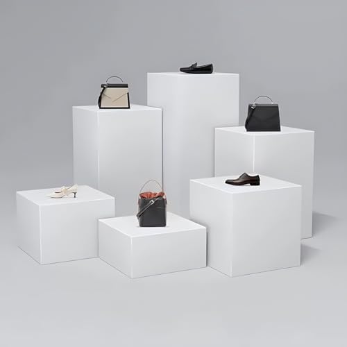 Square Display Riser Stand - 80x80x30 cm White