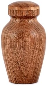 NIRMAN Acacia Wood Urns for Cremated Ashes