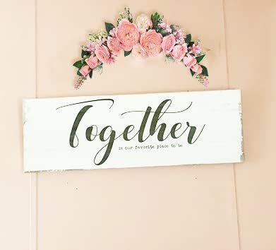 OrgMemory Artificial Floral Swag 23 Inch Peach