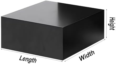Square Display Riser Stand - 80x80x30 cm White