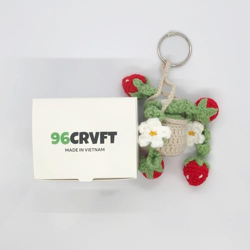 Handcrafted Crochet Daisy Plant for Car Mirror