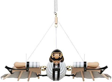 Wooden Bouncing Flying Man Vintage Mobile