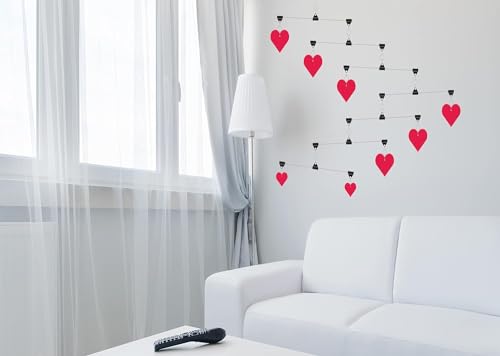 Hanging Art Mobiles - Hearts Decor Accents