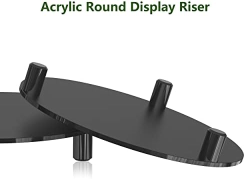 Modern Acrylic Display Riser 10 Inch 2-Pack Black