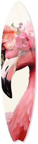 Captain Flamingo Lover Surfboard Wall Art