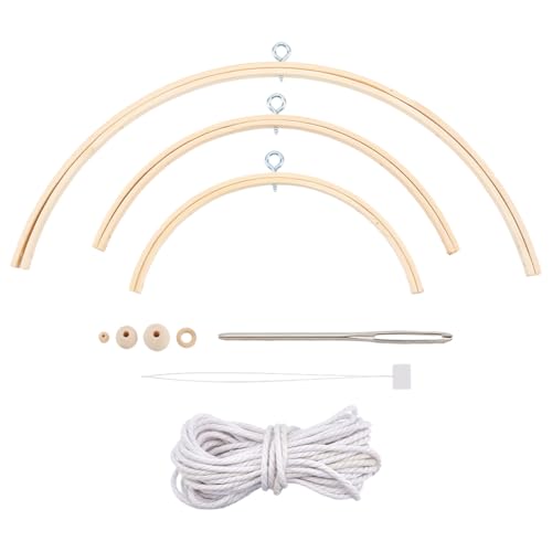 DELORIGIN Wooden Wind Chime DIY Kit for Home Decoration