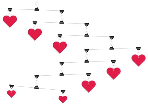 Hanging Art Mobiles - Hearts Decor Accents