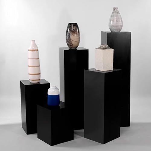 ZHFENGZHOU Display Riser Pedestal Stand Black Square