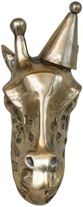 Creative Co Op Cast Aluminum Giraffe Wall Sculpture