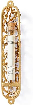 Grapes on Vine Mezuzah Case 6 Inch Decor