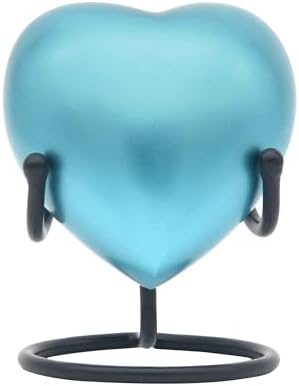Heart Urn for Human Ashes Small Heart-Shaped Keepsake with Stand