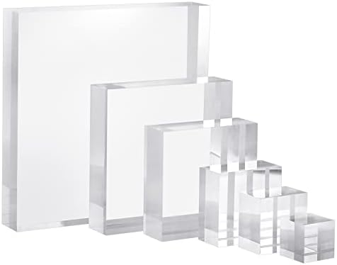 CiaoHER 2in Acrylic Cube Display Stand Riser