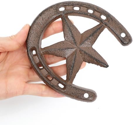 Parceria Cast Iron Horseshoe Star Wall Decor
