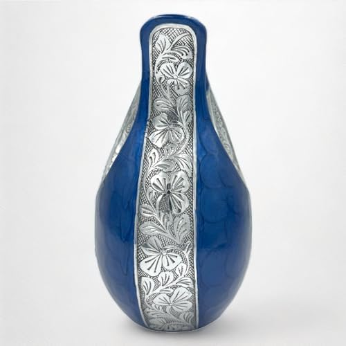 Elegant Blue Teardrop Cremation Urn for Human Ashes