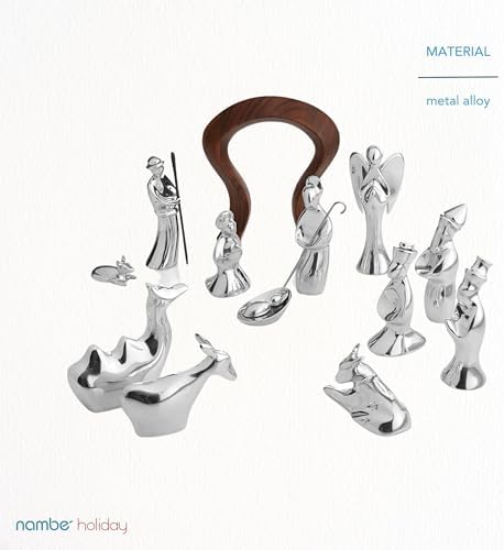 Nambe Three Wise Men Nativity Figurine Set
